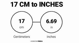 Image result for 17 Cm to Inches