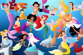Image result for Disney Princess as Mermaids