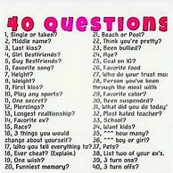 Image result for 40 Questions