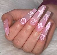 Image result for Nails Design Coffin with Gems
