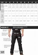 Image result for Work Pants Size Chart
