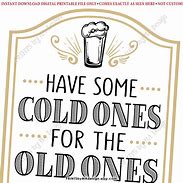 Image result for Sign Complimentary Cold Ones