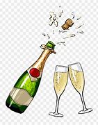 Image result for Champagne Bottle and Glass Clip Art