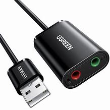Image result for 2 Audio to USB Adapter