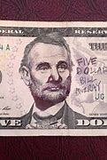 Image result for 5 Dollar Bill Back