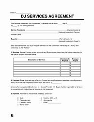 Image result for DJ Entertainment Contract Template