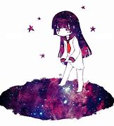 Image result for Cute Human Girl Drawing Galaxy