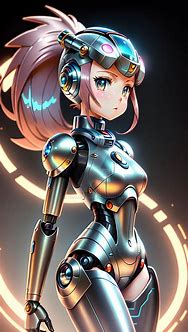 Image result for Scary Anime Girl Robot