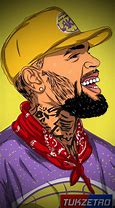 Image result for Cartoon Chris Brown Portrait