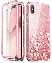 Image result for Pink Glitter iPhone XS Case