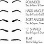 Image result for Printable Eyebrow Shapes
