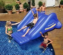 Image result for Inflatable Inground Pool Slide