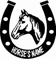 Image result for Horseshoe with Horse Head Clip Art