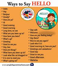 Image result for Different Ways to Say Hello