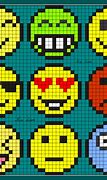 Image result for Emoji Pixel Art 12X12