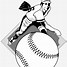 Image result for Softball Silhouette
