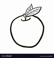 Image result for Apple Cartoon Drawing Black and White