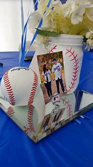 Image result for Baseball Baby Shower Centerpieces