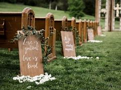 Image result for Wedding Signs to Carry Down the Aisle