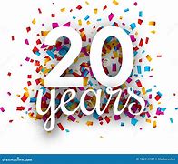 Image result for 20 Years Celebration Color