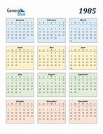 Image result for Calendar for 1985 Year