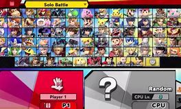 Image result for Smash Bros Character Template