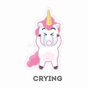 Image result for Crying Unicorn Emoji