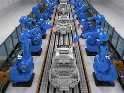 Image result for Robot Auto Mobile Assembly Line