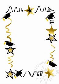Image result for Graduation Cap Border Clip Art
