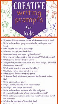 Image result for Creative Writing Prompts Photos for Kids