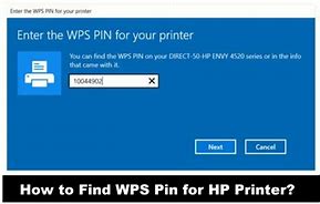 Image result for WPS PIN On HP Never Stop Printer