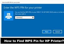 Image result for For HP Wireless Printer WPS PIN