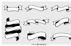 Image result for Banner Vector Black and White