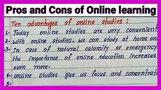 Image result for Pros and Cons Online Learning Essay