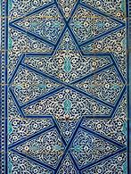 Image result for Geometric Laser-Cut Blue Tiles
