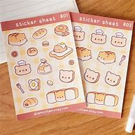 Image result for Aesthetic Food Sticker Sheets