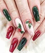 Image result for Short Witchy Christmas Nails