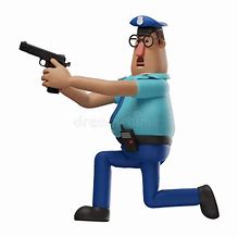 Image result for Police Officer with Gun Cartoon