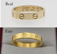 Image result for Real vs Fake Cartier Love Ring