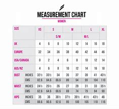 Image result for Women's Waist Size Conversion Chart