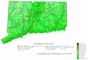 Image result for Topographical Map of Connecticut