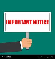 Image result for Important Notice Image