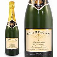 Image result for Champagne Label with Red Stripe