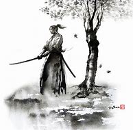 Image result for Samurai Ink Painting
