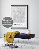 Image result for Mexico City Map Print