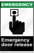 Image result for Emergency Door Release Sign