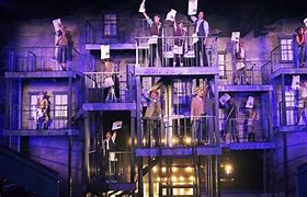 Image result for Newsies Set Design