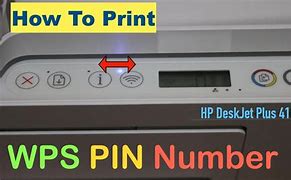 Image result for WPS PIN On HP 4100 Printer