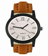 Image result for Leather Analog Watch