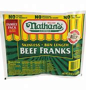 Image result for Nathan's Beef Franks